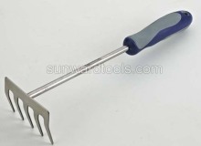 13-3/4" Stainless steel 5-tine hand rake