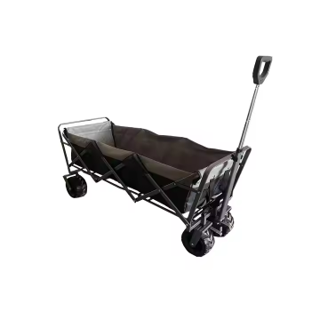 8-inch Wheel Portable Camping Cart - Durable Multi-Functional Hand-Pulled Car for Beach and Garden