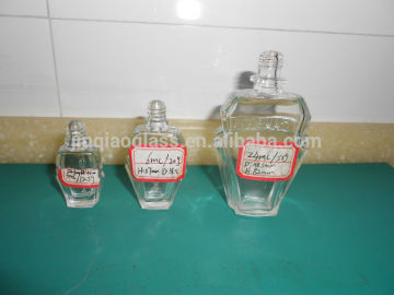 clear glass essential balm bottle