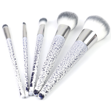 Ensemble de pinceaux professionnels à grain de porcelaine 5pcs pour le maquillage