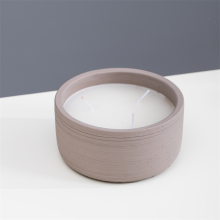 Elegant Round Cylinder Colored Candle Bowl Holder