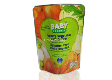 Retortable Ziplock Stand Up Pouch Side Seal For Food Packaging