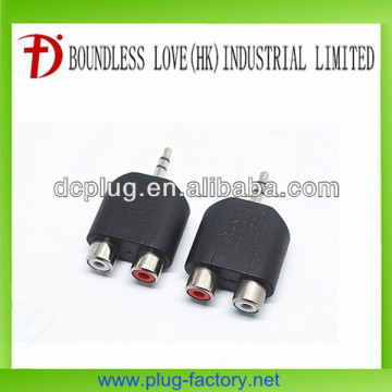 alibaba china 3.5mm plug to female RCA adapter