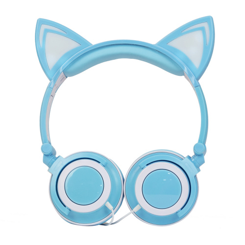 Christmas gift led cat ear headphones glowing
