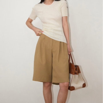 2021 New Arrivals Midi Causal Women's Solid Pants