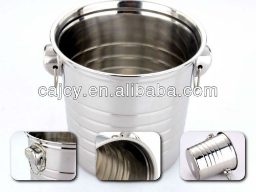 Stainless Steel Barware Round Champagne Bucket