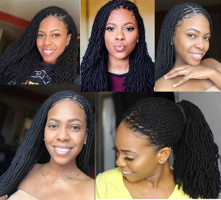 Micro Locs Sister Locs Synthetic Crochet Hair Extension Jumbo Braids Dreadlock Extensions Curly Braid Hair