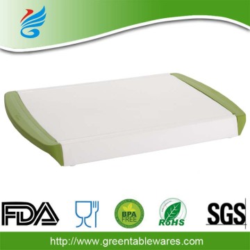 Customized Large Plastic Multi Flexible Cutting Board with Strainer Drainer