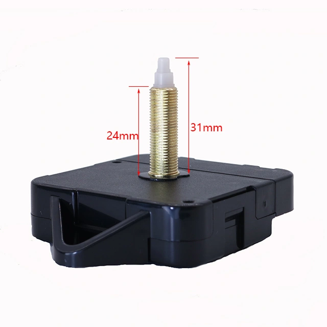 Hr1688 Good Quality 31 mm Long Shaft Length Plastic Hanger Clock Mechanism