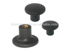 Mushroom-shaped Plastic Knobs with metal thread BK38.0103