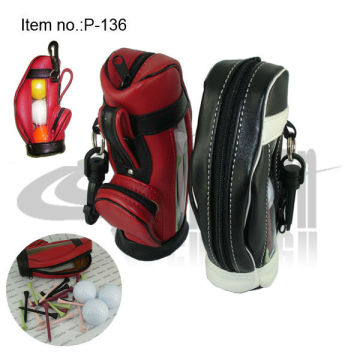 Novelty Design 3pcs golf balls and Tees mini Golf Tool bag