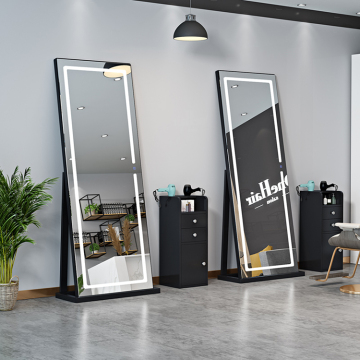 Funky Baroque Salon Mirrors: Custom Factory Rectangle Full Length Floor Mirrors with LED Light