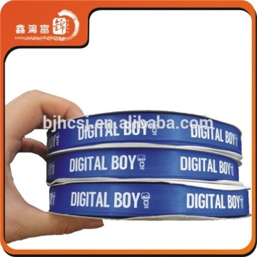 Wholesale logo printed polyester satin ribbon