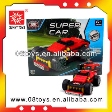New design car square building blocks toys