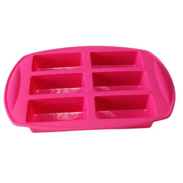 6 rectangle shape silicone cake mold, cake styling tools, food grade siliconeNew