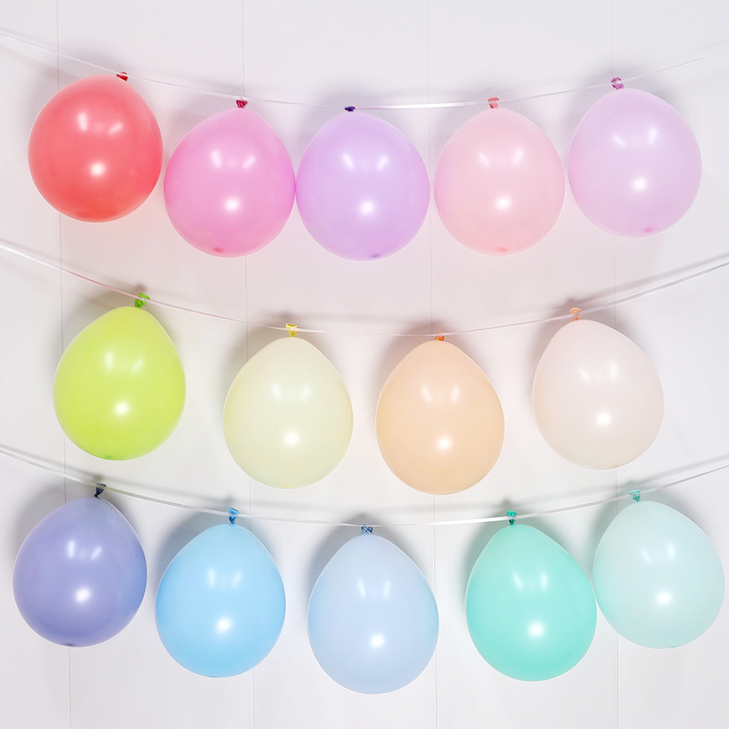 100pcs Wholesale Pastel Latex Balloon Kit 10 Inch Assorted Macaron Candy Color Latex Balloons