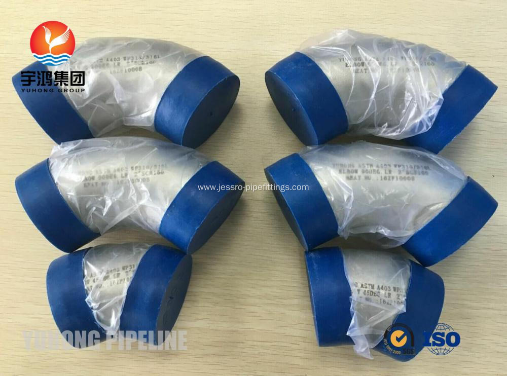 JIS B 2312 SUS316L BUTT WELD FITTING , BV MODE II OR ABS CERT FOR SHIP BUILDING APPLICATION