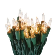 100 Lights Incandescent String Lights 120V - HQ Indoor/Outdoor Decorative Holiday & Summer Garden Tree Lights