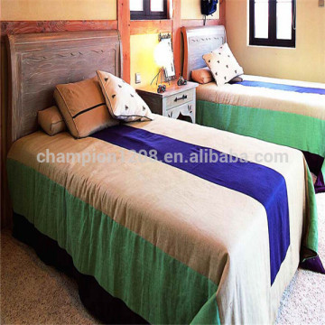 Solid-wood single bed, student bed with soft cushion, children's single bed