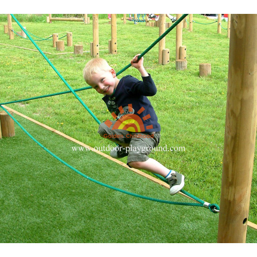 Crossed Rope Balance Park Playground Equipment