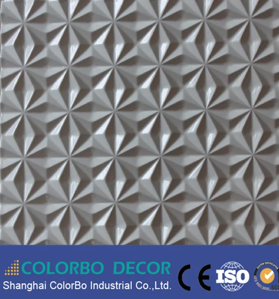 New Design Fireproof MDF Wave Decorative Wall Panels