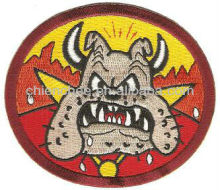 Embroidered Patches - Iron-on Angry Dog Military Badge for Army/Air Force/Sea Force (Patch/Emblem/Badge/Label/Crest/Insignia)