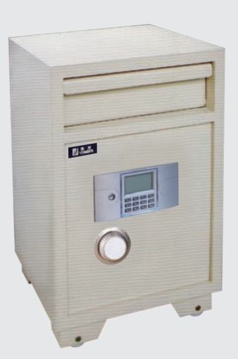 Electronic coin deposit safe