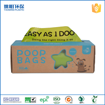 Wholesale HDPE tissue- style dispensing box plastic dog waste bags