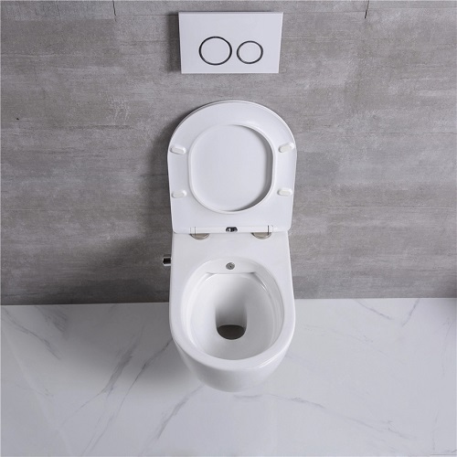 Toilette senza montatura sospesa a parete standard europeo