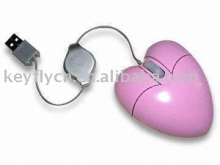 Hear shape optical mouse YX-M340