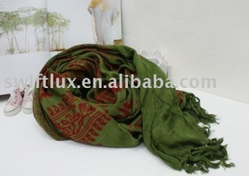 100% cotton flower shawl