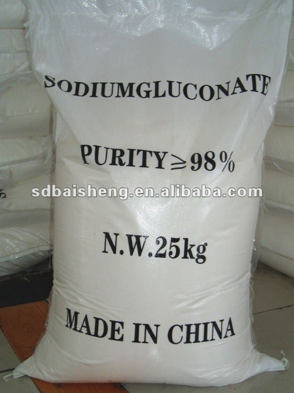 Chinese 99% Purity 25kg Sodium Gluconate