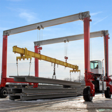 Double Beam Mobile Straddle Carrier Crane 40Ton 60Ton Price