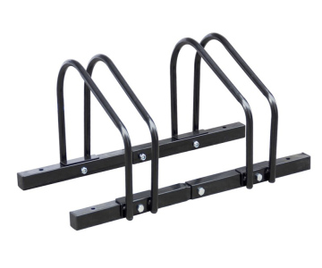 2-Place Steel Bicycle Parking Stand for Garage and Outdoor Use