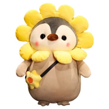 Sunflower Penguin Plush: Kindergarten Gift New Sprint Model Stuffed Penguin Toy