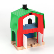 Wooden track accessories ship train all kinds of tower cranes compatible with biro magnetic track trains wooden track toys