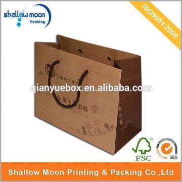 Customized Printing food grade brown paper bag