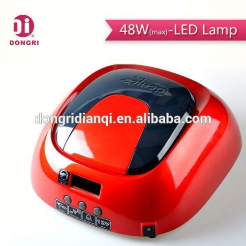 48w red fashional fan design nail led lamp