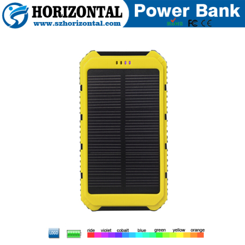 Hotsell Waterproof Solar Power Banks 8000mah, External Battery solar charger for iPhone Samsung HTC