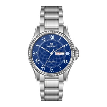 Etched Watch Dial Wristwatch With Diamond Bezel