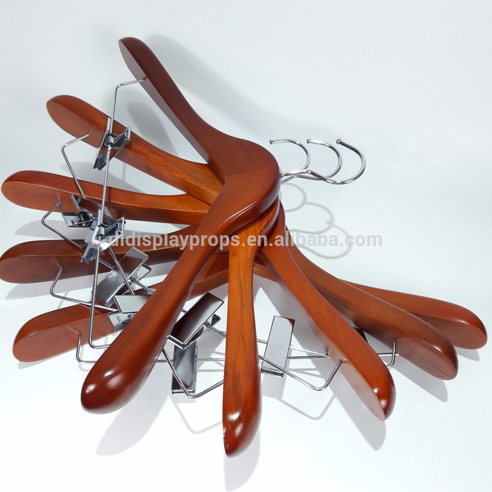 DL753 Hotel using high quality wooden clothes hanger used clothes hangers