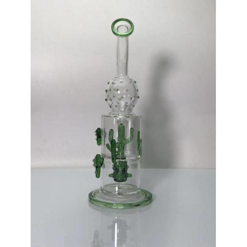 Cactus Perc Double Chamber Glass Smoking Bongs