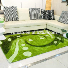 green 100%polyester carpet carpet rug