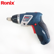 Ronix 3.6V Mini Cordless Screwdriver with 117 Drill Bits Set model 8536
Lithium Cordless Screwdriver – model 8536