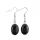 Stone naturelle Forme ovale Sauvet boucle d&#39;oreille Boucle d&#39;oreilles Crystal à crochet Crystal Crystal Bringle Cerceau de quartz pour femmes