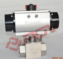 pneumatic weld air actuated ball valves with air filter relief pressure valve
