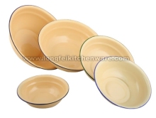 Enamel Ridged Basin Plain