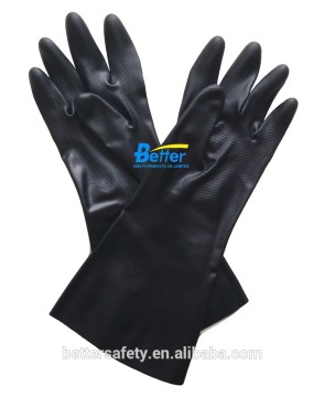 Chemstop Unsupported Black Neoprene Chemical Resistant Work Glove china supplier