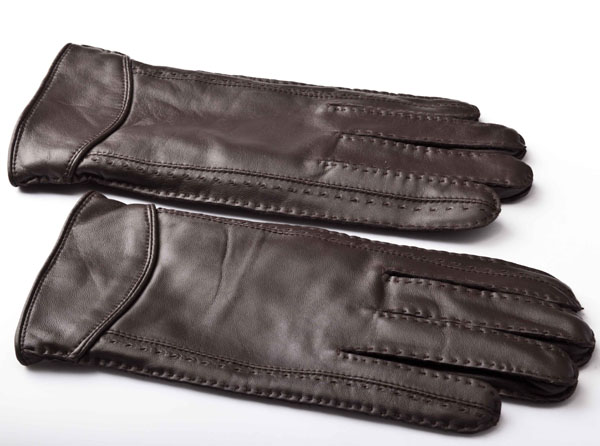 Men's Hand Sewing Sports Leather Gloves