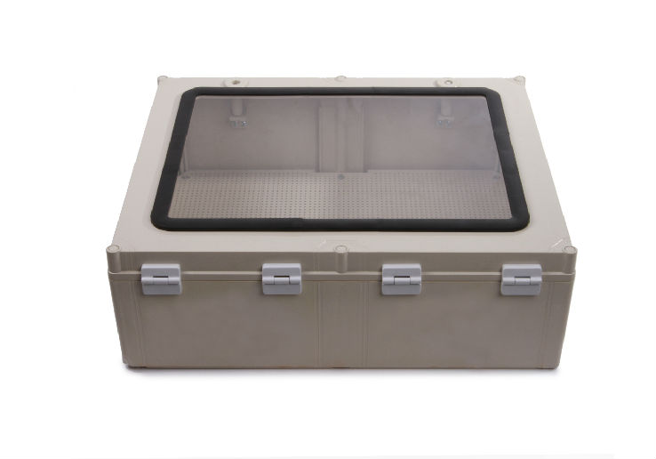 SAIPWELL 600*600*250mm IP66 High Quality transparent Plastic PVC Waterproof Box Electrical Box Custom PVC Box